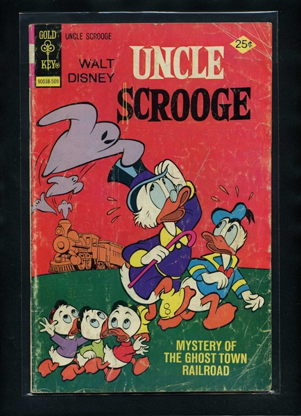 Walt Disney Uncle Scrooge #122 G 1975 Gold Key Comic Book